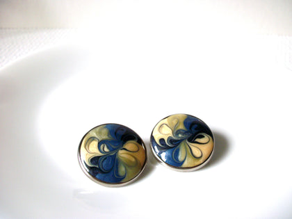 1980s Retro Enameled Earrings 82020