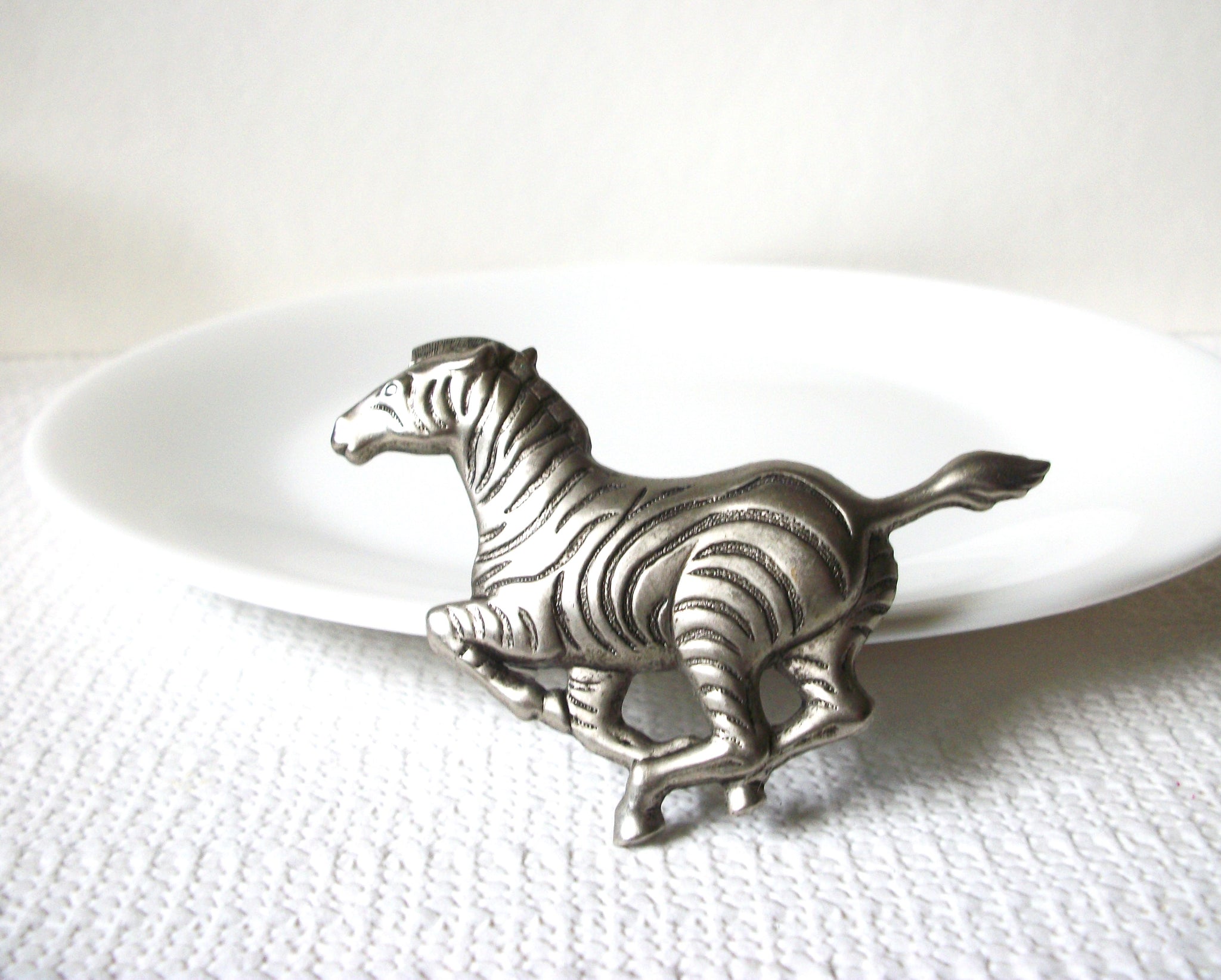 Vintage Zebra Brooch Pin 82020