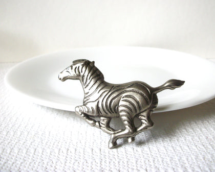 Vintage Zebra Brooch Pin 82020