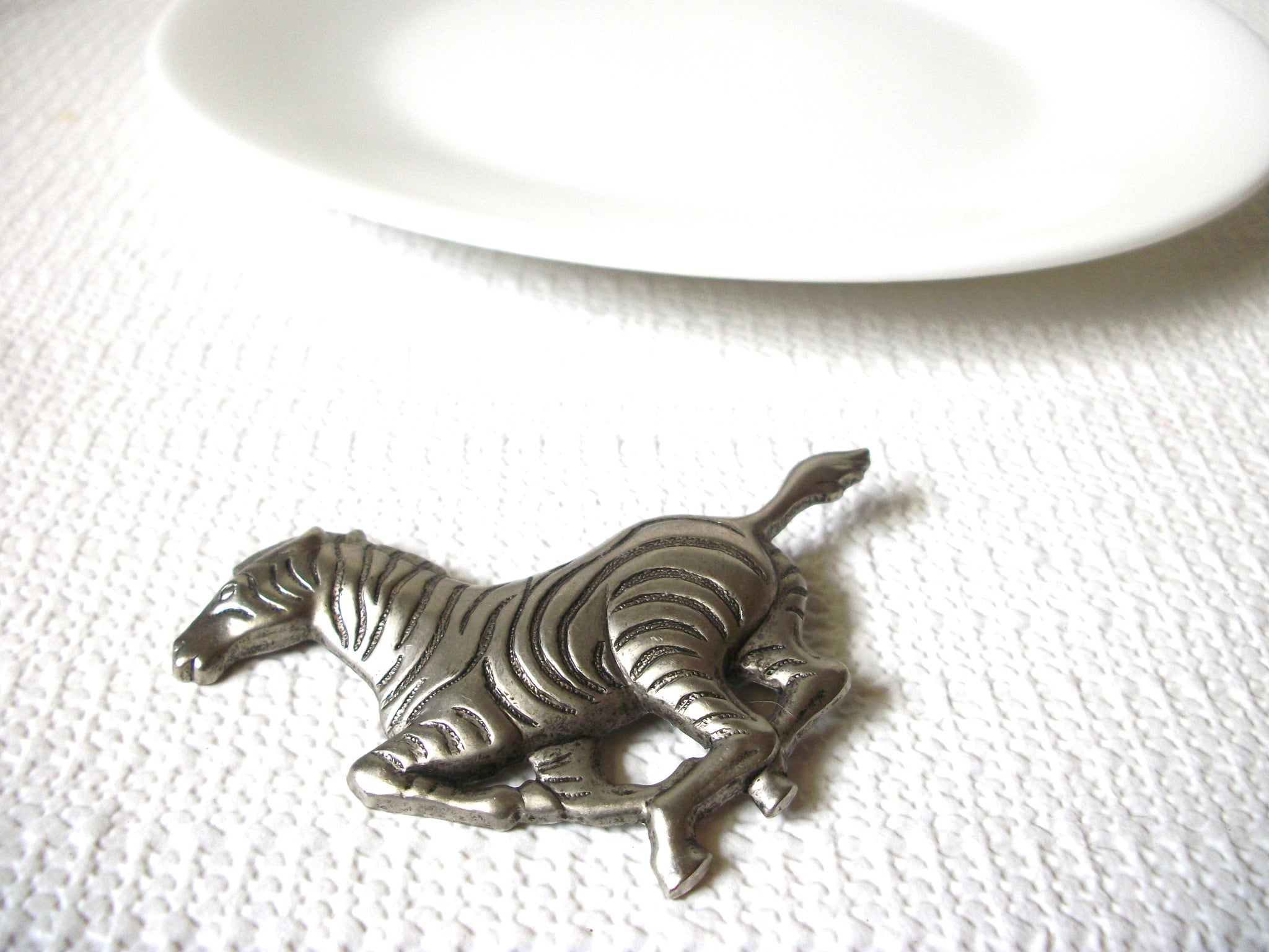 Vintage Zebra Brooch Pin 82020