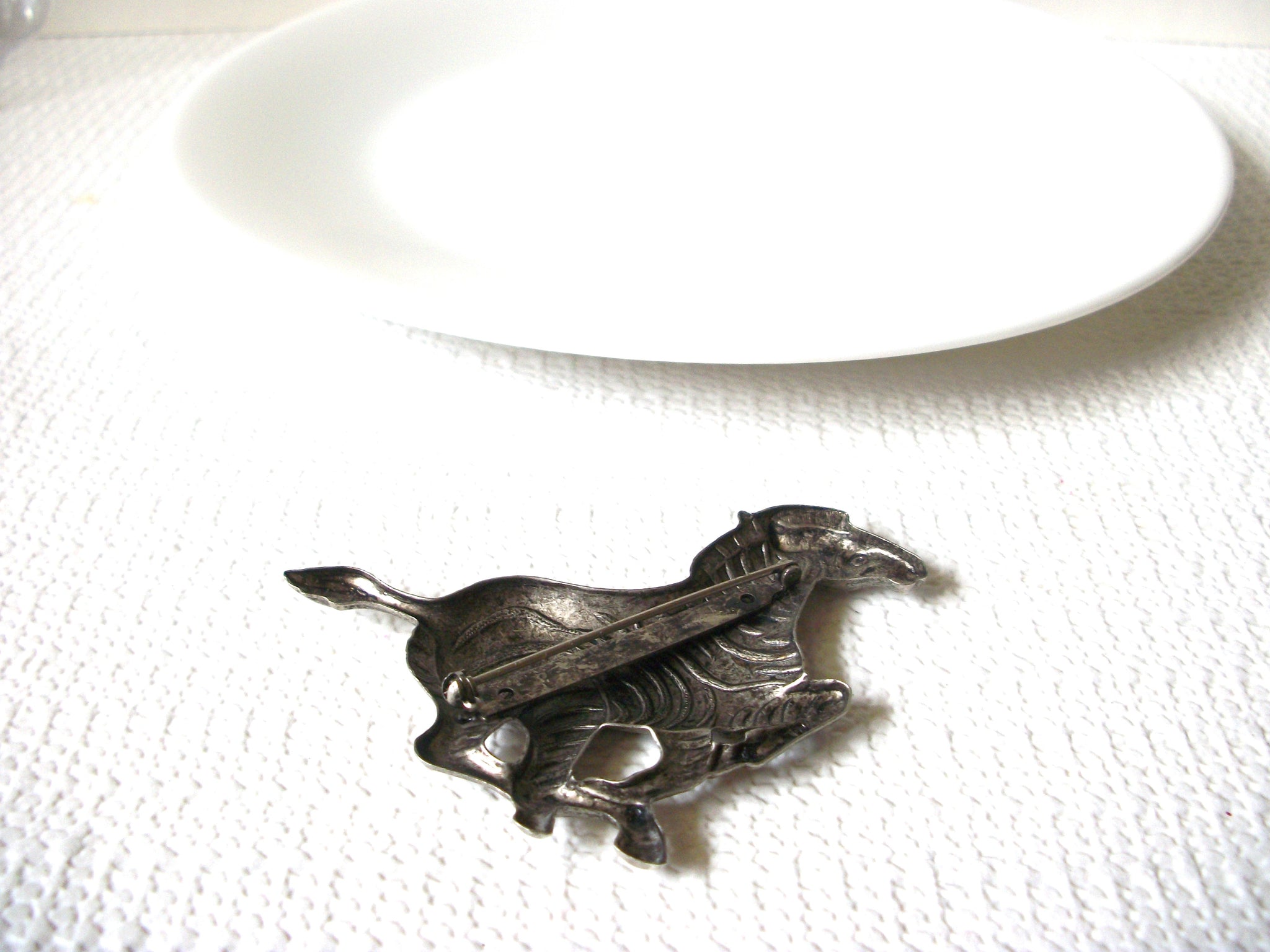 Vintage Zebra Brooch Pin 82020