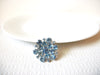 Vintage Blue Rhinestone Brooch Pin 82020