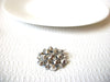 Vintage Blue Rhinestone Brooch Pin 82020