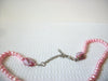 Retro Pink Glass Pink Shell Necklace 82020