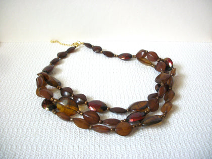 Vintage Brown Toned Necklace 82020