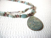 Vintage Blue Glass Necklace 82120