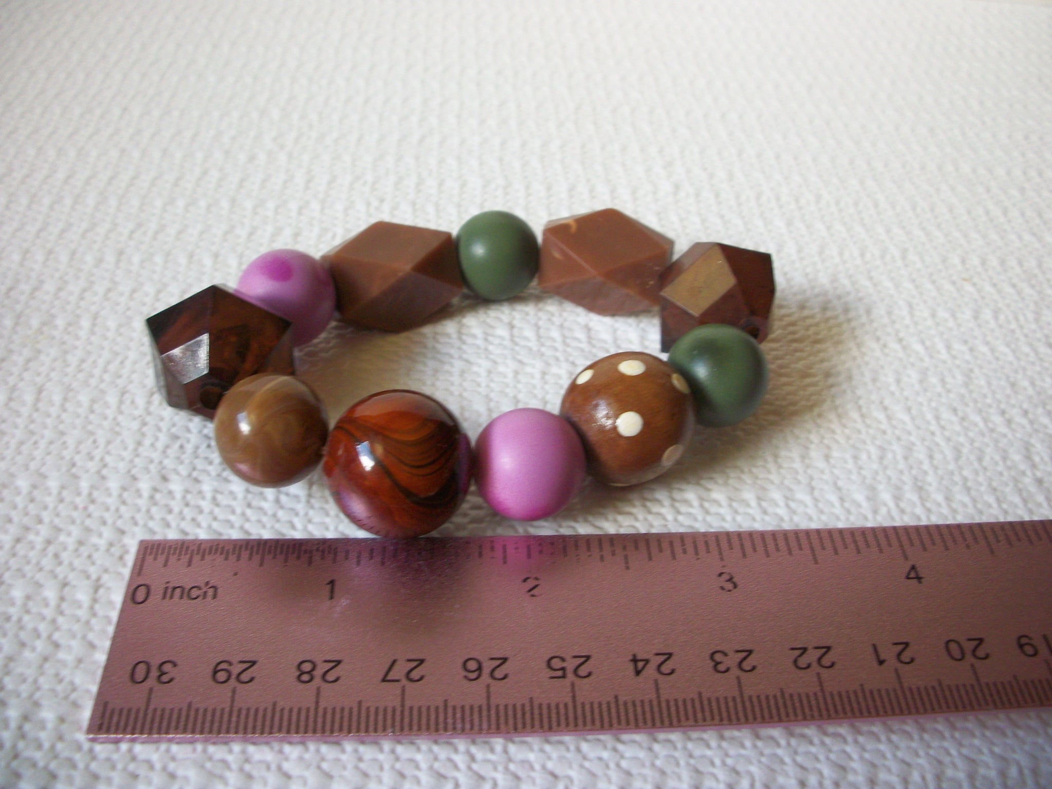 Vintage Acrylic Beads Bracelet 82120