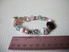 Vintage Glass Beads Mother Of Pearl Bracelet 82120