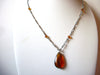 Vintage Amber Glass Necklace 82220