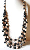 Vintage Chunky Wood Necklace 82220