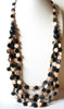 Vintage Chunky Wood Necklace 82220