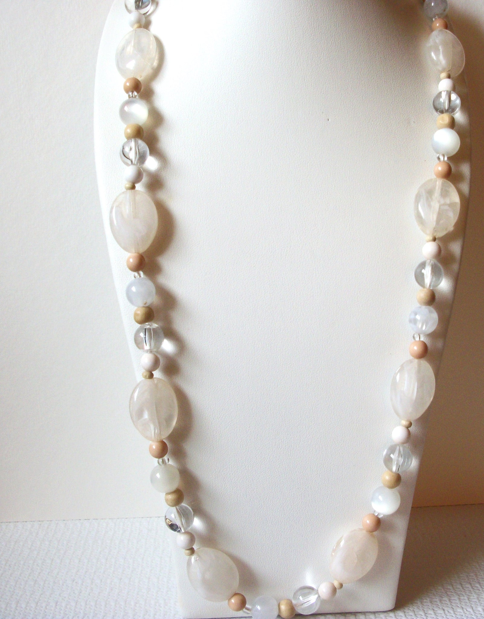 Retro Clear Long Necklace 82220