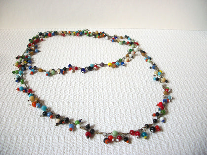 Colorful Southwestern Glass Necklace 82220