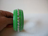 Vintage Green Bangle Bracelet 82220