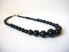 Retro Black Beaded Necklace 82320