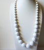 Retro White Beaded Necklace 82420