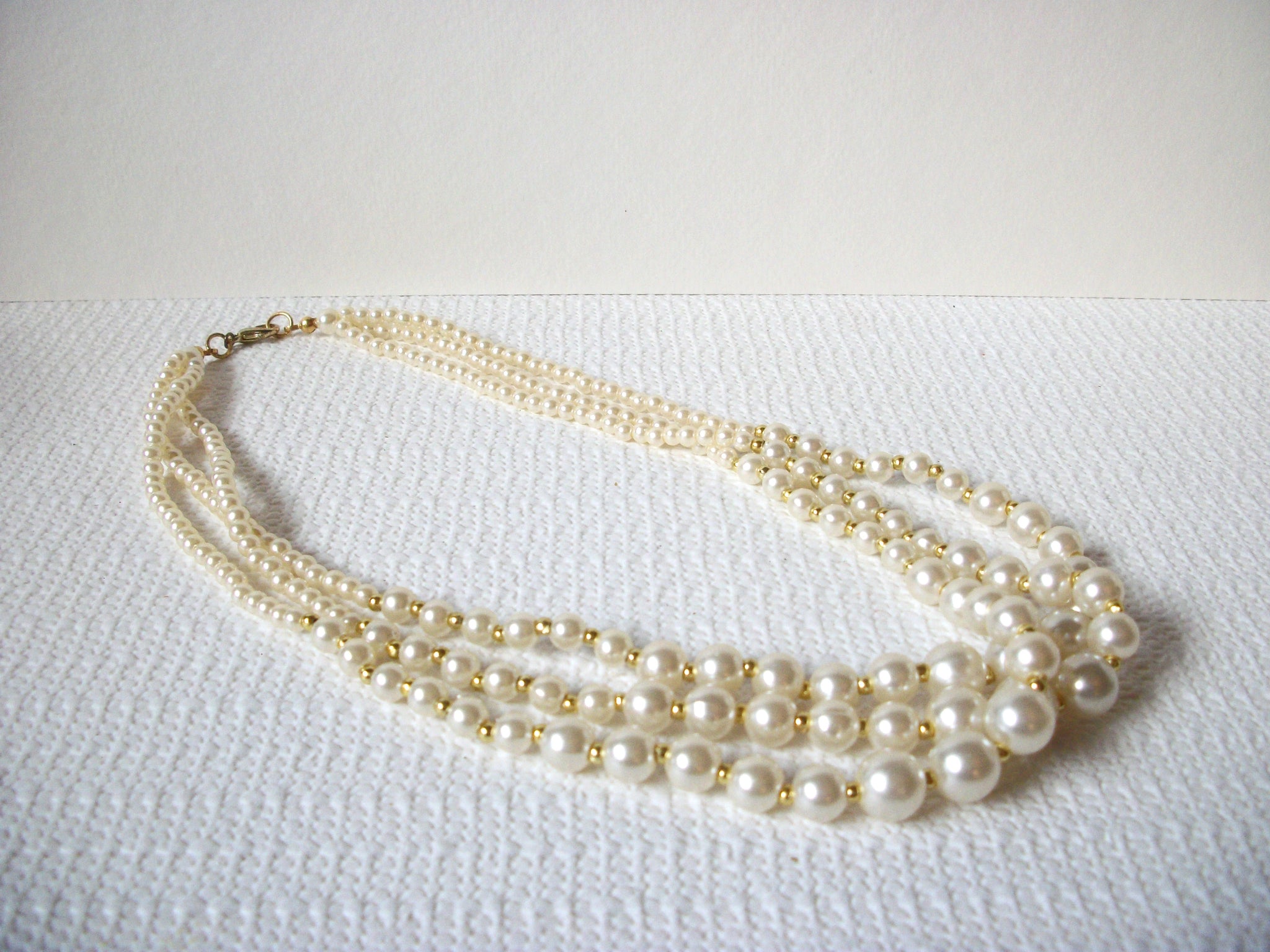 Retro Faux Pearl Necklace 82520