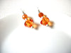 Retro Orange Dangle Earrings 82520