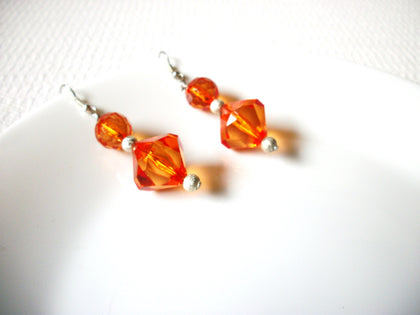 Retro Orange Dangle Earrings 82520