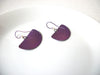 Retro Violet Blue Metal Earrings 82520