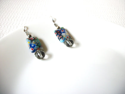 Vintage Millifiori Glass Earrings 82520