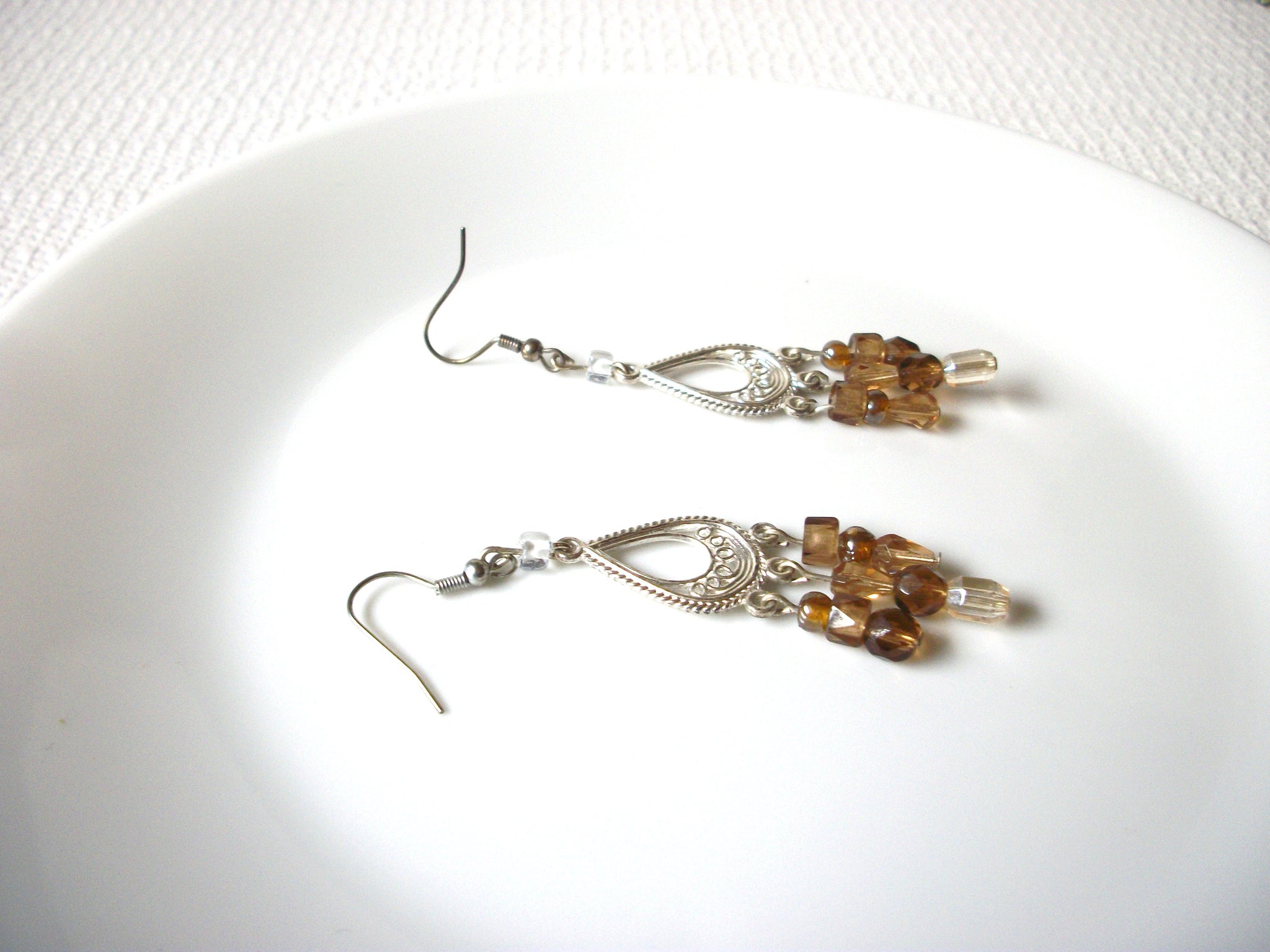 Bohemian Glass Chandelier Earrings 82520