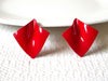 Retro Red Earrings 82620