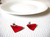 Retro Red Earrings 82620