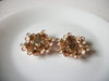 Vintage Pale Pink Floral Cluster Earrings 82620