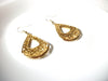 Vintage Gold Toned Dangle Earrings 82620