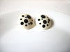 Retro Cream Black Earrings 82620