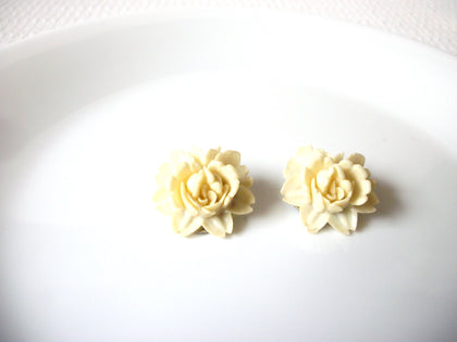 Vintage Celluloid Rose Earrings 82620