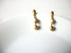 Vintage Cream Gold Earrings 82620