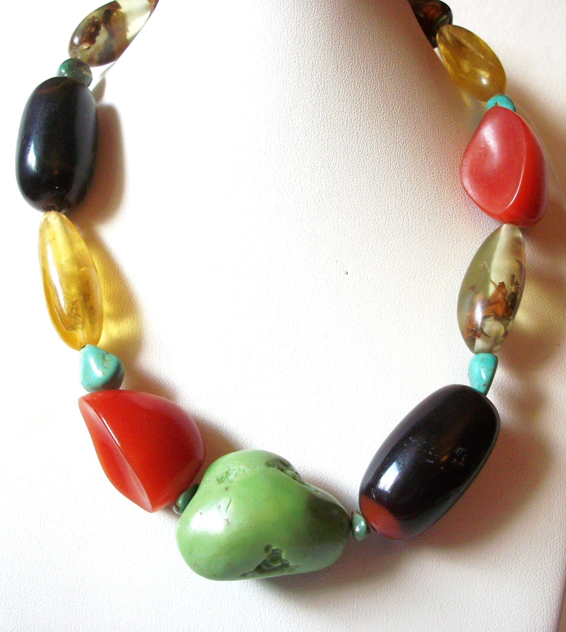 Retro Chunky Colorful Necklace 82720