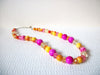 Retro Yellow Pink Orange Necklace 82720