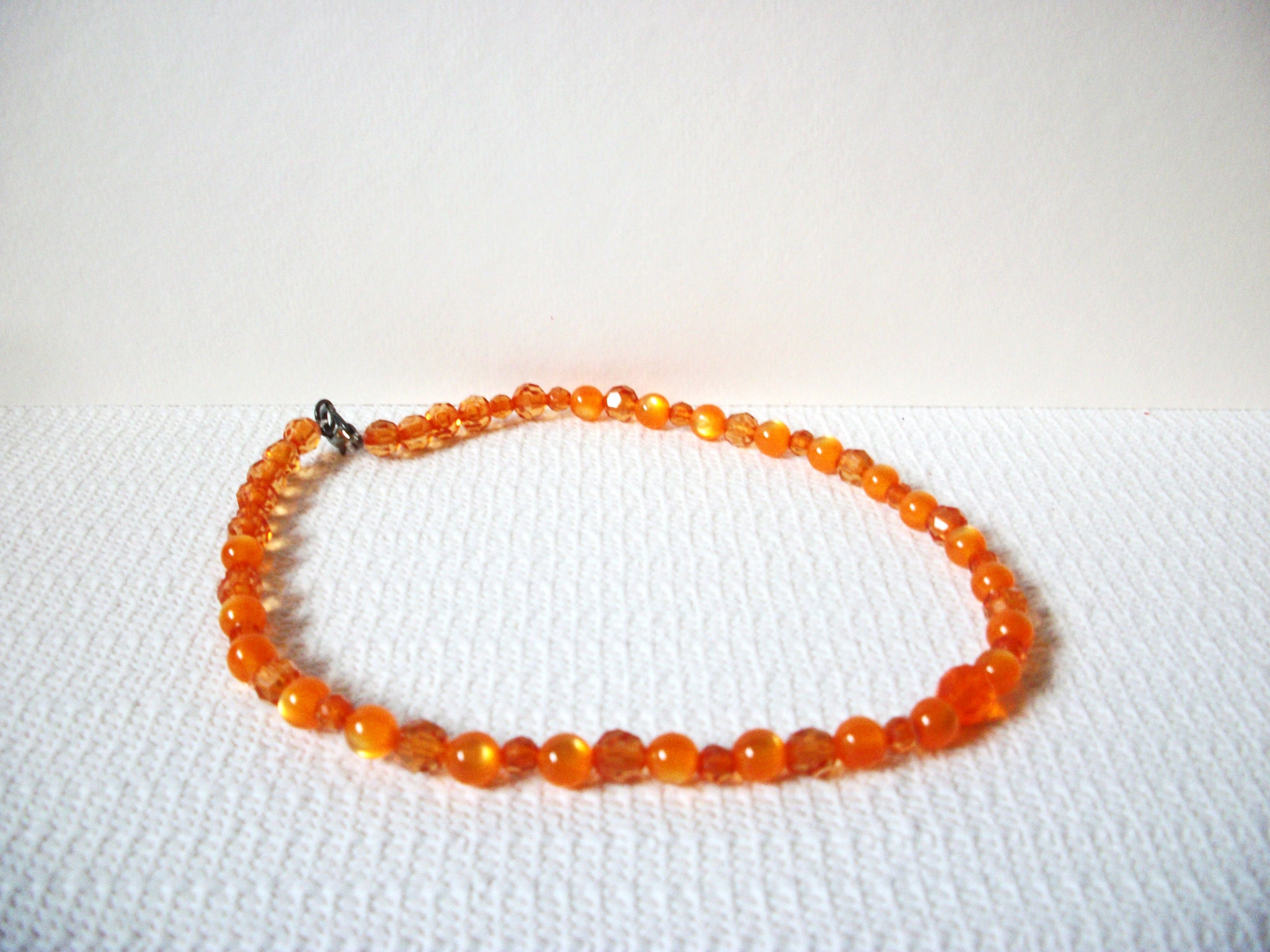 Retro Orange Moon Glow Necklace 82620