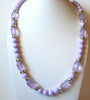 Retro Pale Lavender Necklace 82720