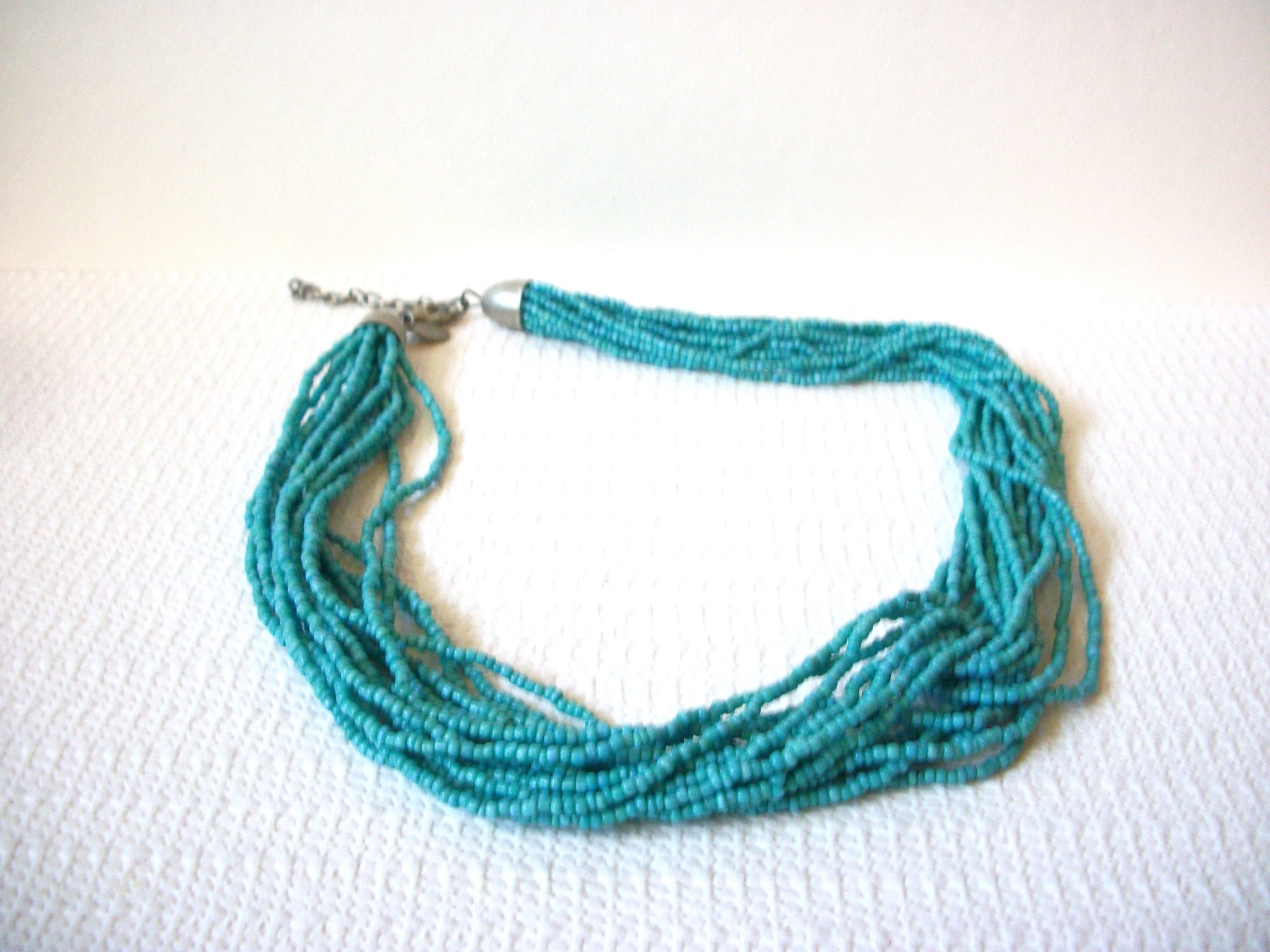 Turquoise Glass Necklace 82720