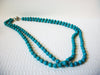 Vintage Turquoise Glass Necklace 82820