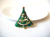 Vintage Rhinestones Christmas Tree Brooch 82820