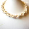 Vintage Glass Pearl Necklace 82820