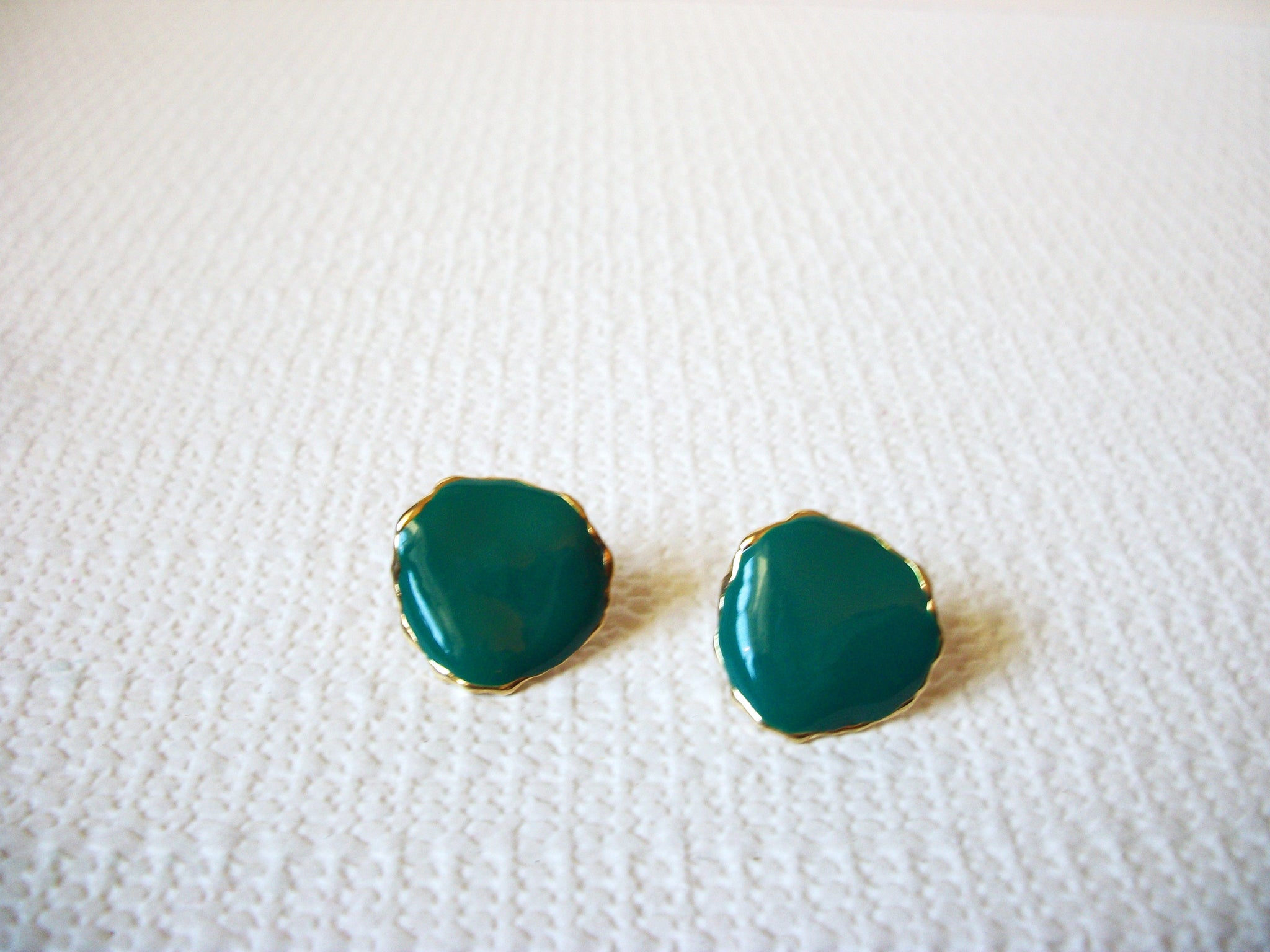 Retro Teal Green Earrings 82820