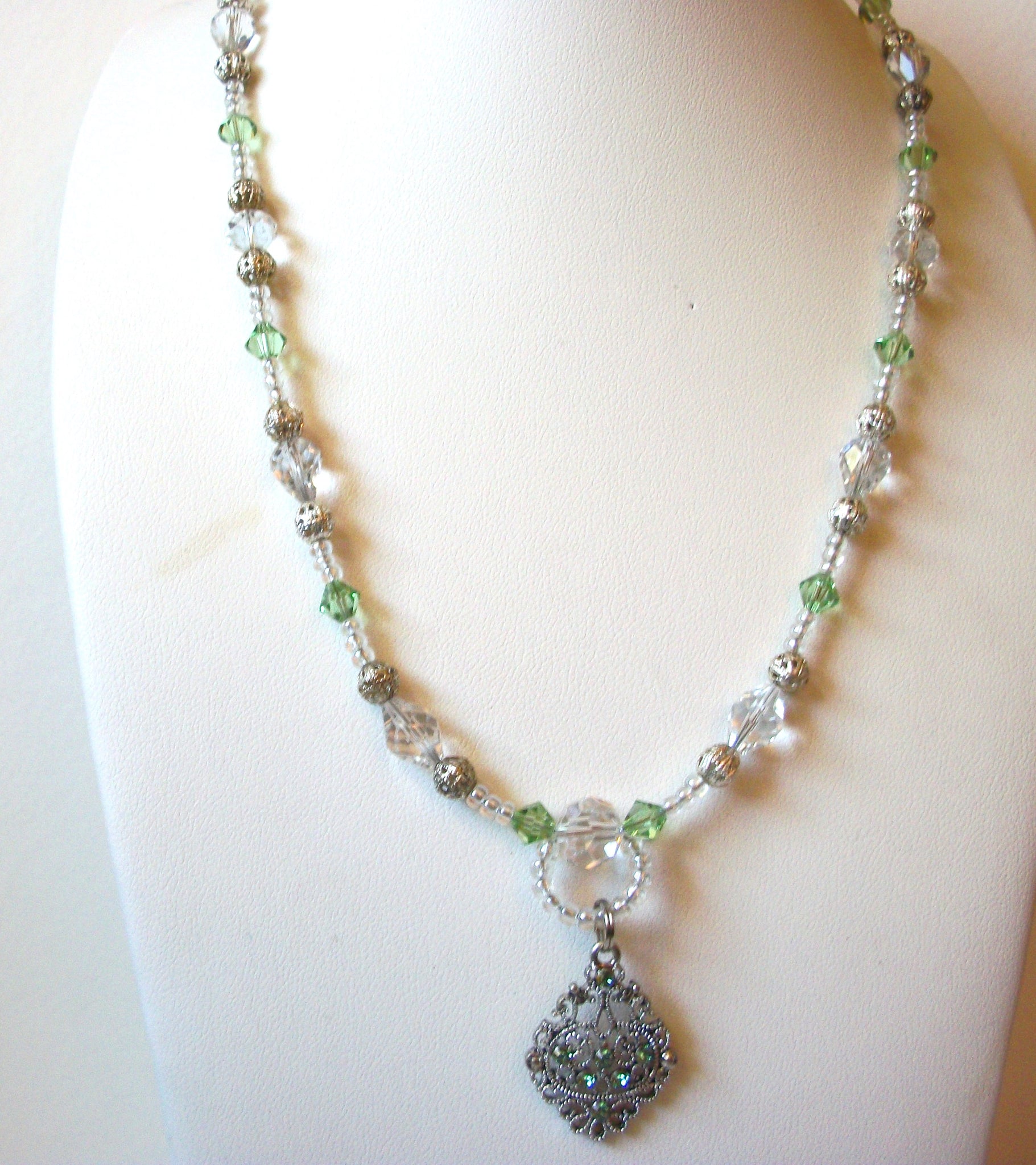 Vintage Glass Rhinestone Necklace 82820