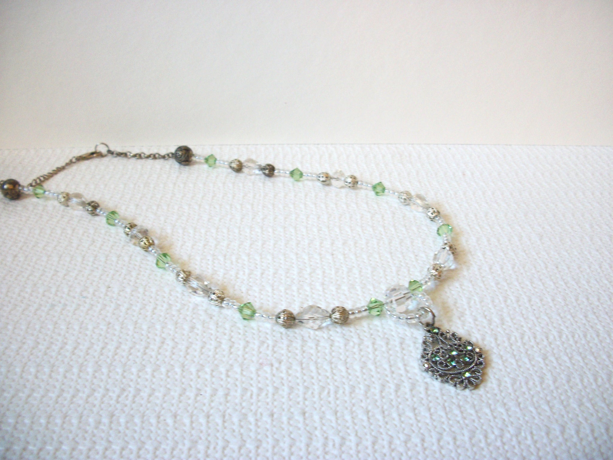 Vintage Glass Rhinestone Necklace 82820