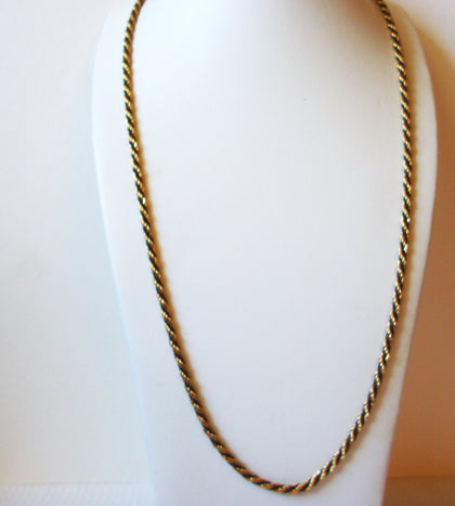 Vintage Gold Black Necklace  82820