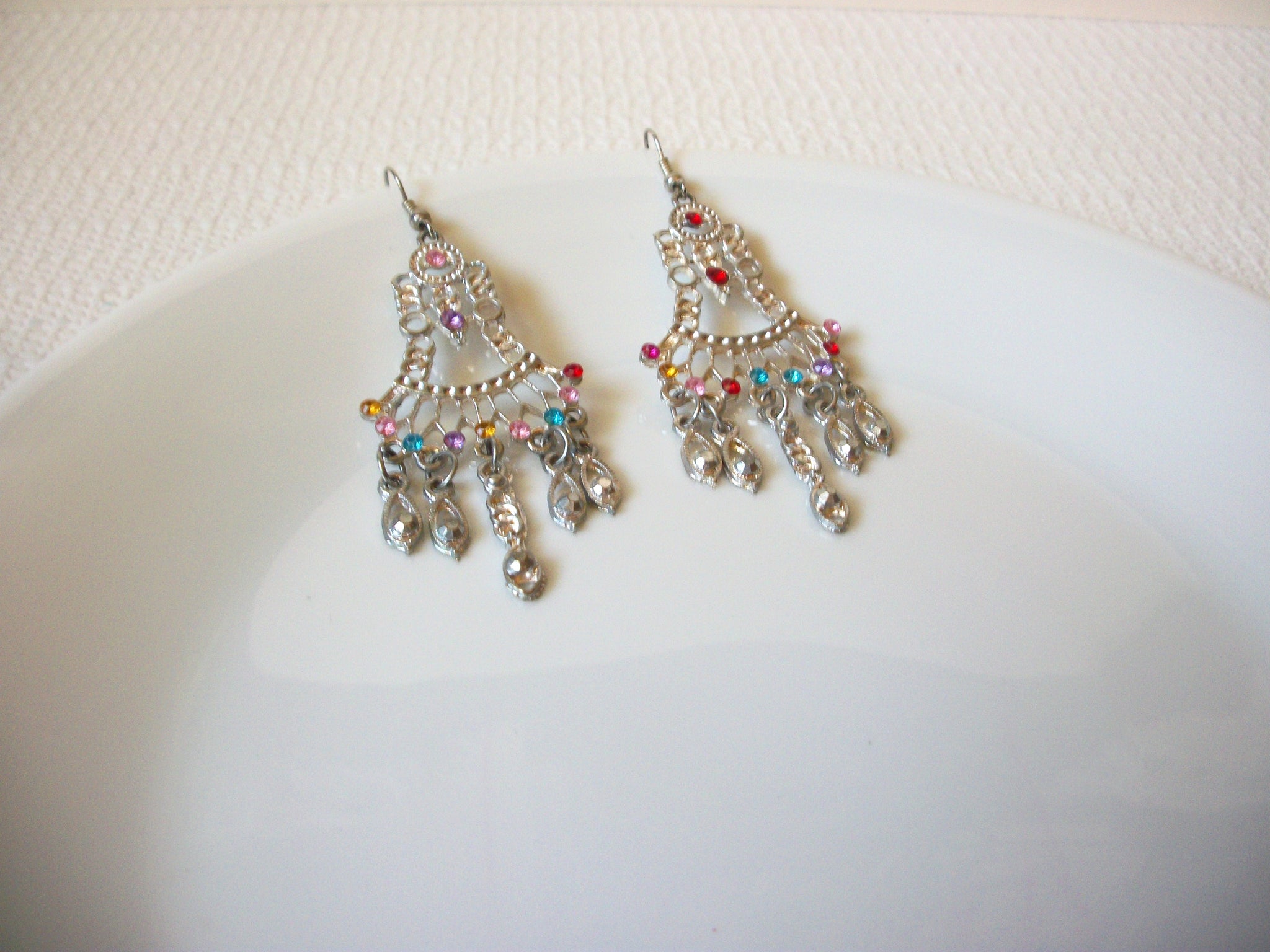 Retro Rhinestone Chandelier Earrings 82920