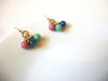 Retro Colorful Lucite Earrings 82920