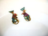 Vintage Ethnic Patina Earrings 82920