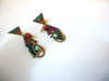 Vintage Ethnic Patina Earrings 82920