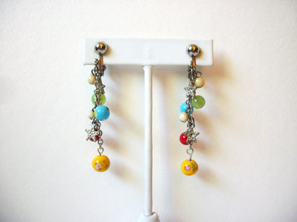 Retro Colorful Dangle Earrings 82920
